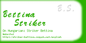 bettina striker business card